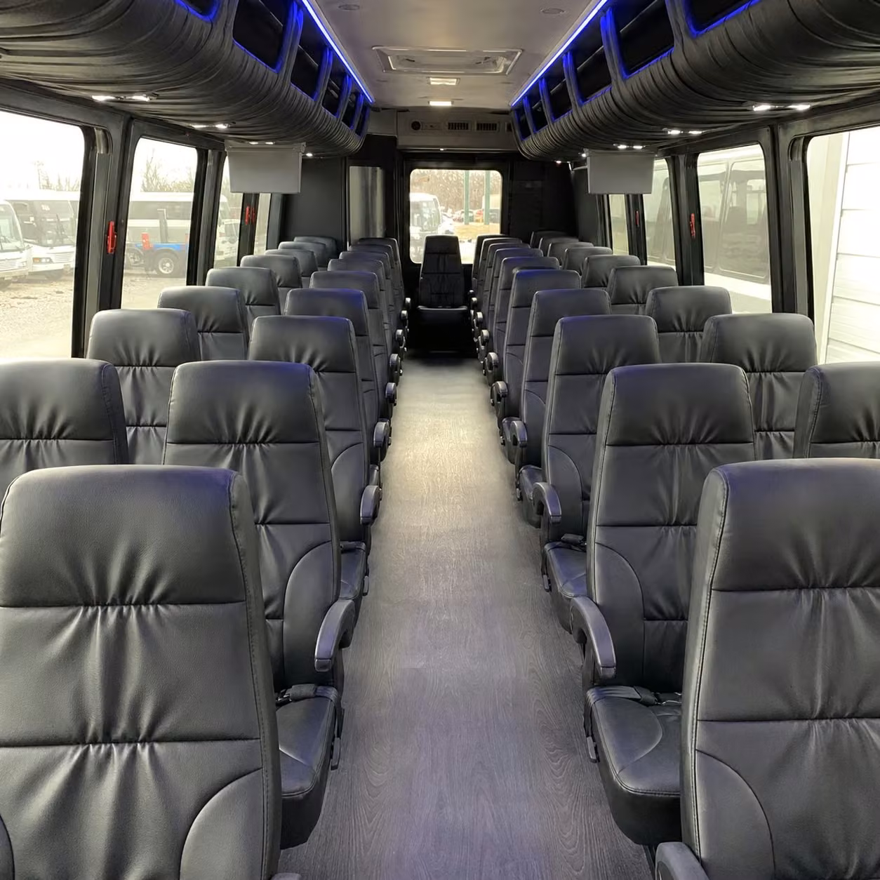 25 passenger minibus inside